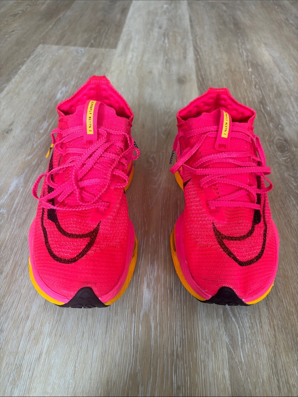 Nike Air Zoom Alphafly Next% "Hyper Pink Laser Orange" sneakers-8.5